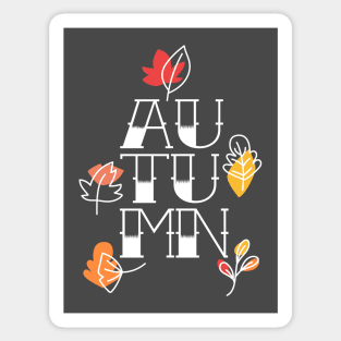 Autumn! (negative version) Sticker